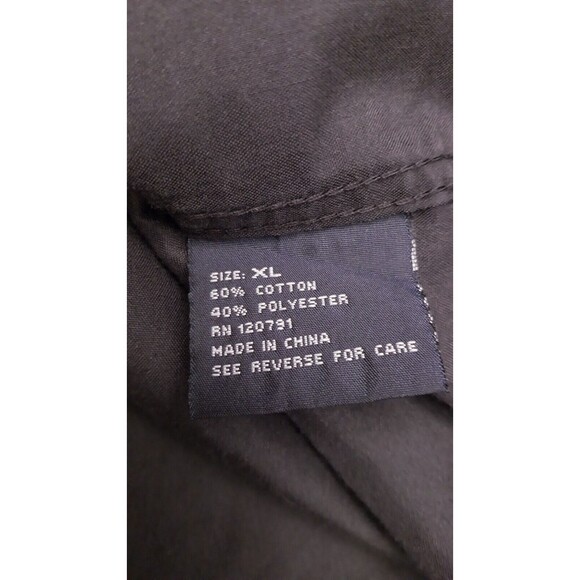 TRUE ROCK Men’s Shirt Size XL Black/Red Short Sleeve 2 Pocket  Detail - Picture 8 of 8